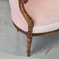 SESSEL ANTIK Barock Stil Rosa Samt Cocktailsessel Vintage Shabby Chic