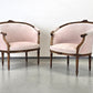 SESSEL ANTIK Barock Stil Rosa Samt Cocktailsessel Vintage Shabby Chic