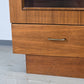 VINTAGE VITRINE Teak Highboard Glasschrank Bücherschrank 60er Mid Century Retro