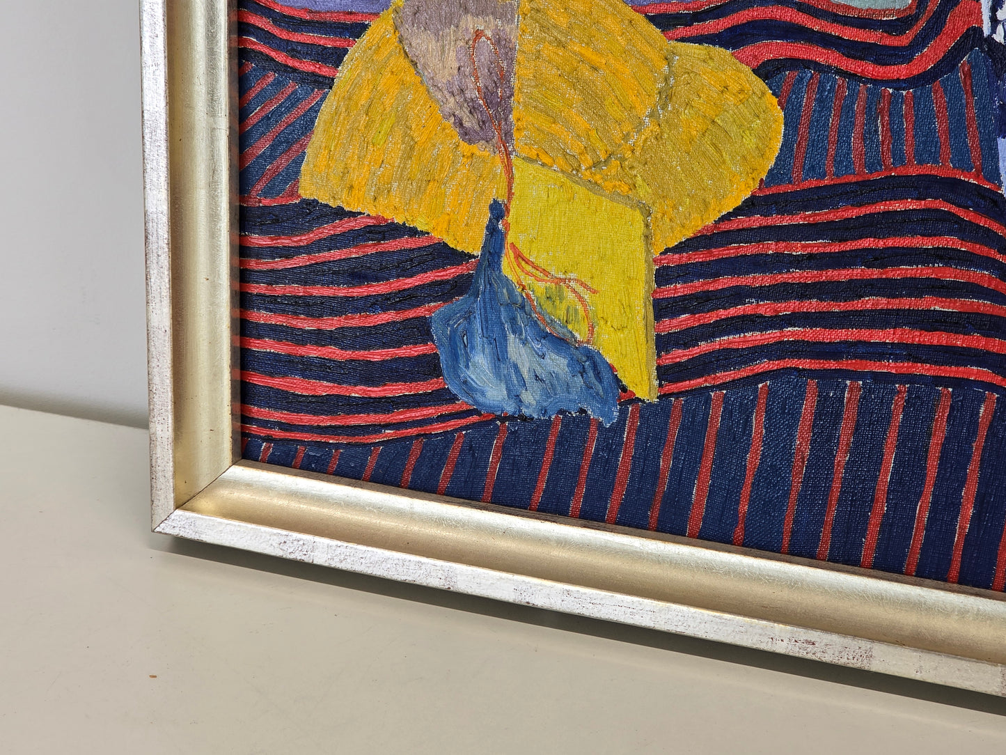 ALAIN LIÉTARD Öl Gemälde Blumen Stillleben 1961 Vintage Kunst Modern Freiburg