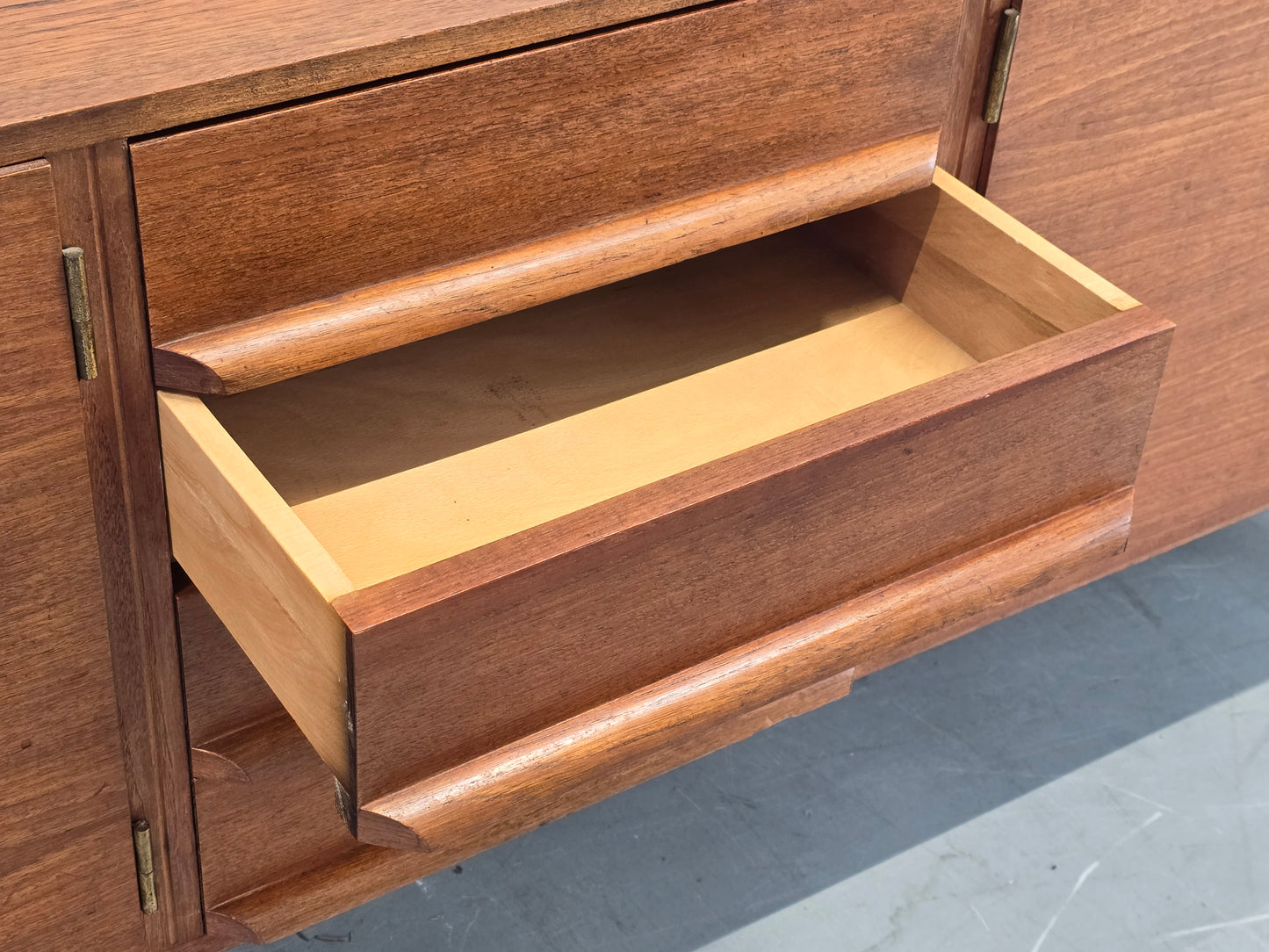 TEAK SIDEBOARD Mid Century Vintage 60er Roland ABJ Highboard Skandinavisch Dänisch