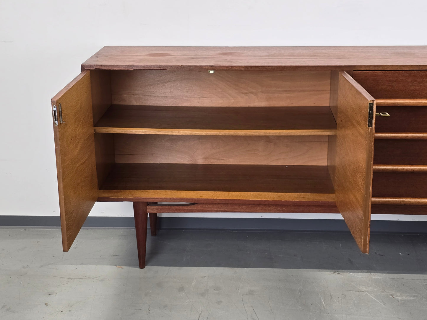 TEAK SIDEBOARD Mid Century Vintage 60er Roland ABJ Highboard Skandinavisch Dänisch