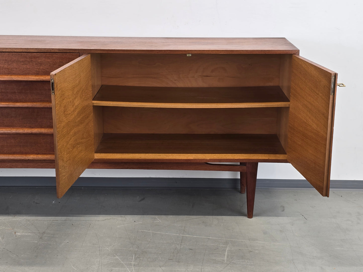 TEAK SIDEBOARD Mid Century Vintage 60er Roland ABJ Highboard Skandinavisch Dänisch