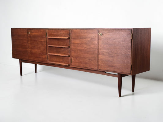 TEAK SIDEBOARD Mid Century Vintage 60er Roland ABJ Highboard Skandinavisch Dänisch