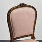 ANTIKER POLSTERSTUHL Rosa Samt Louis Seize Stil Vintage Shabby Chic Barock