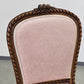 ANTIKER POLSTERSTUHL Rosa Samt Louis Seize Stil Vintage Shabby Chic Barock