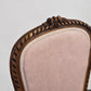 ANTIKER POLSTERSTUHL Rosa Samt Louis Seize Stil Vintage Shabby Chic Barock