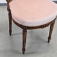 ANTIKER POLSTERSTUHL Rosa Samt Louis Seize Stil Vintage Shabby Chic Barock