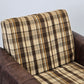 VINTAGE SESSEL Karo Design Clubsesel Retro 70er Jahre Mid Century Braun