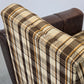 VINTAGE SESSEL Karo Design Clubsesel Retro 70er Jahre Mid Century Braun