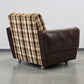 VINTAGE SESSEL Karo Design Clubsesel Retro 70er Jahre Mid Century Braun