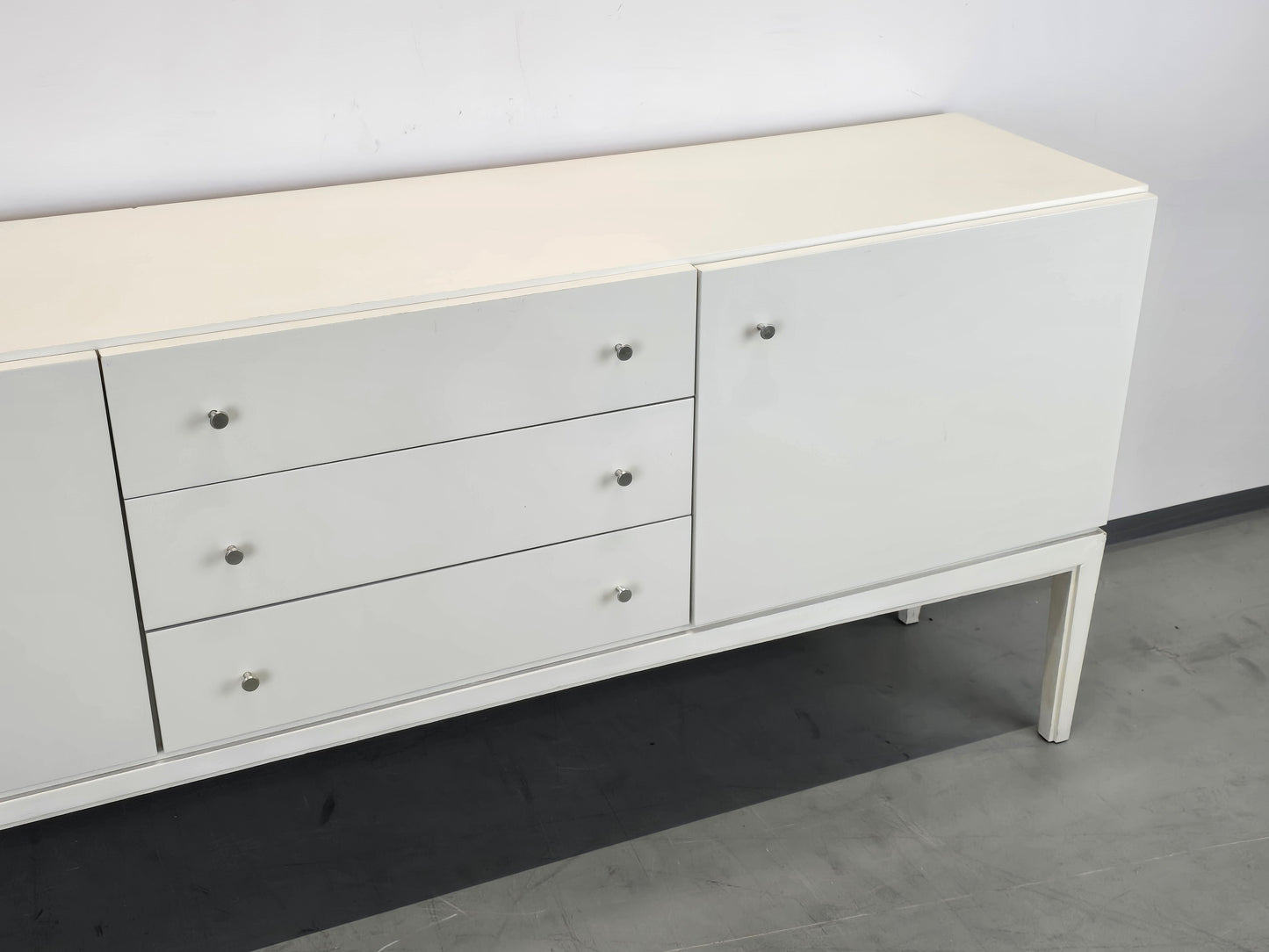 PALETTE SIDEBOARD Vintage Kommode Weiß 70er Jahre Mid Century Highboard