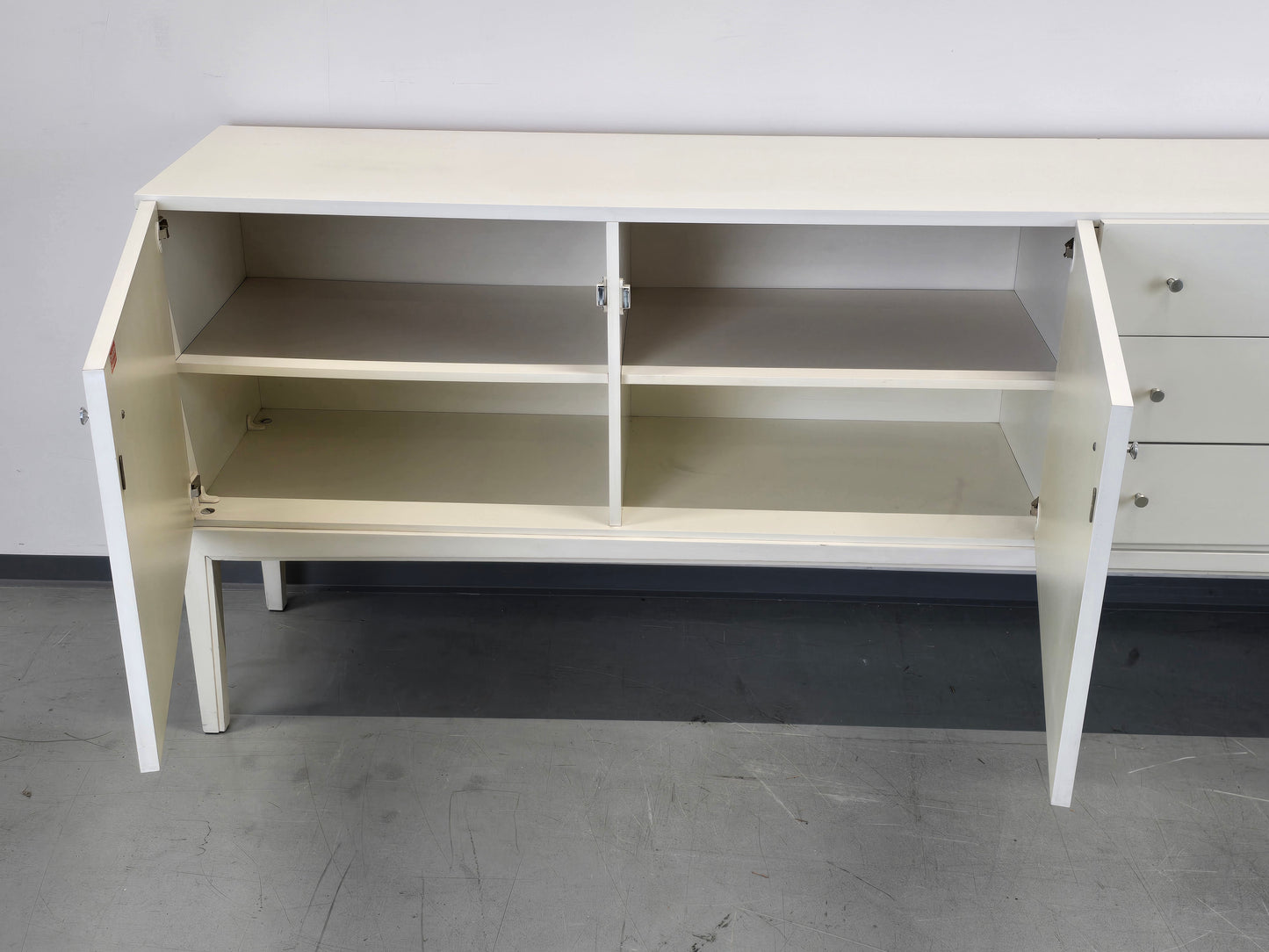 PALETTE SIDEBOARD Vintage Kommode Weiß 70er Jahre Mid Century Highboard