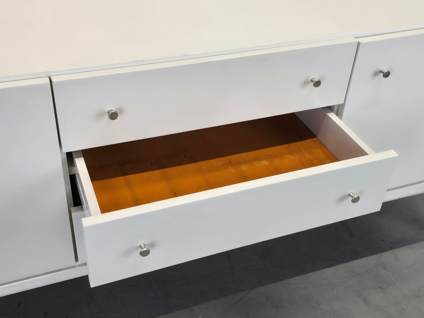 PALETTE SIDEBOARD Vintage Kommode Weiß 70er Jahre Mid Century Highboard