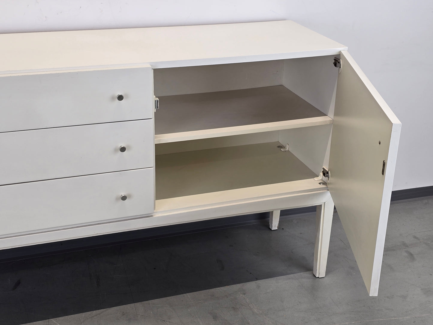 PALETTE SIDEBOARD Vintage Kommode Weiß 70er Jahre Mid Century Highboard