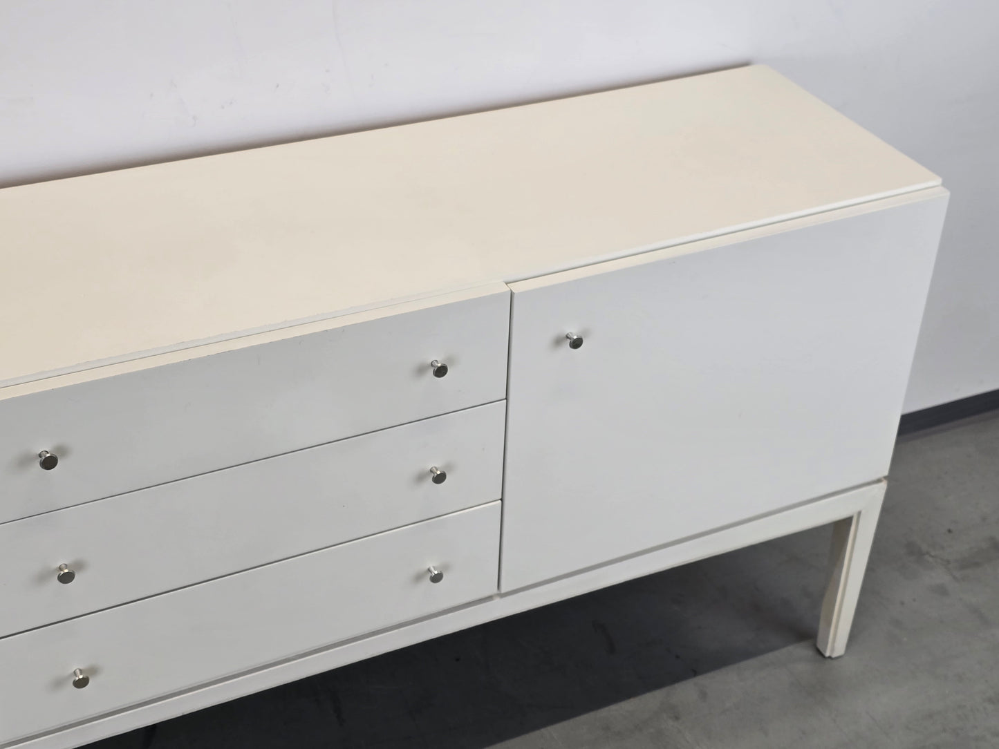 PALETTE SIDEBOARD Vintage Kommode Weiß 70er Jahre Mid Century Highboard