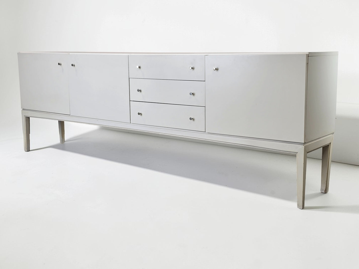 PALETTE SIDEBOARD Vintage Kommode Weiß 70er Jahre Mid Century Highboard