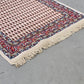 VINTAGE TEPPICH Orient-Stil Brücke 100x150 Creme Rot Blau Retro Boho