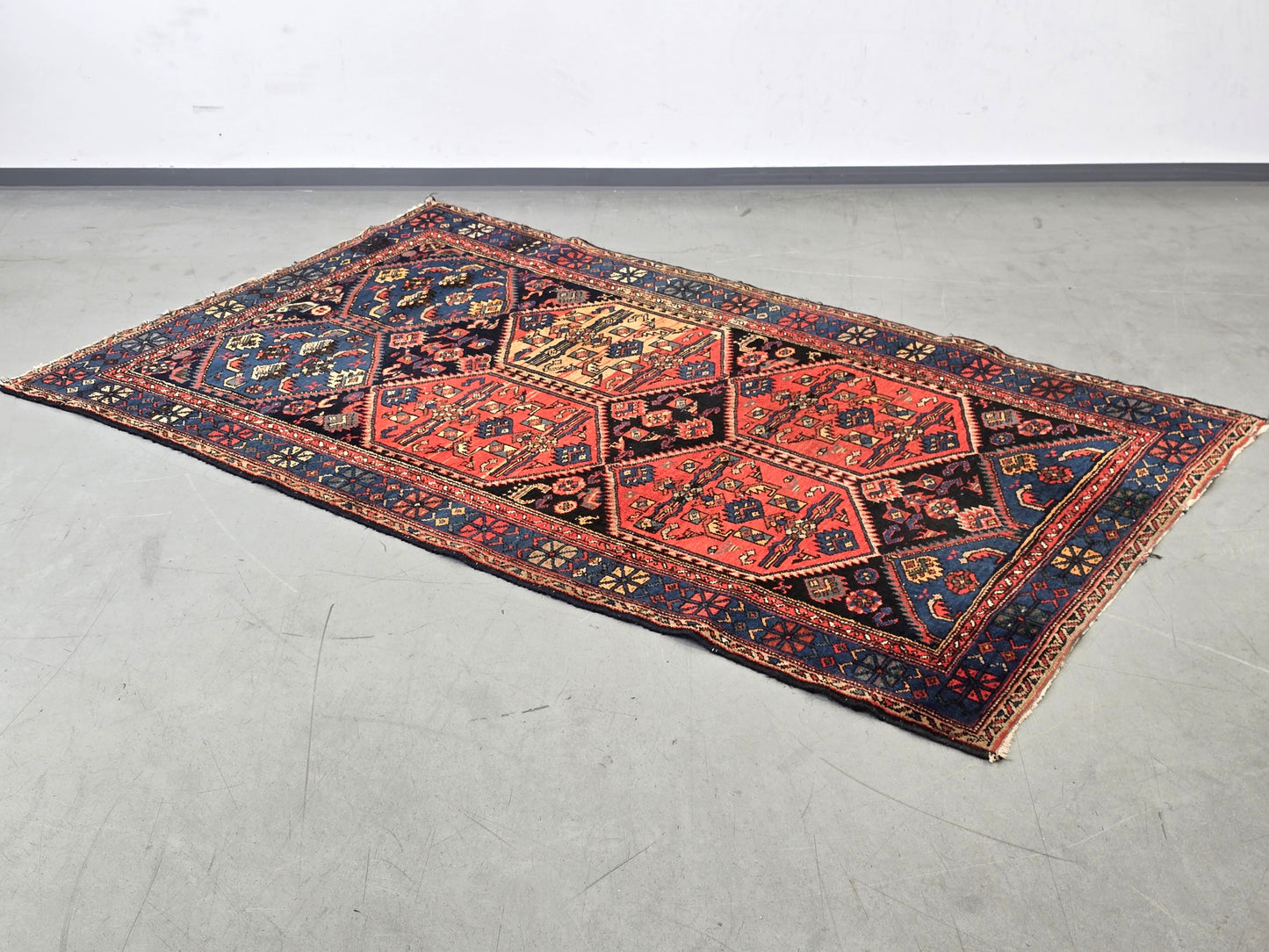 ORIENTTEPPICH ANTIK Perserteppich Wolle handgeknüpft 200x120 Vintage Boho