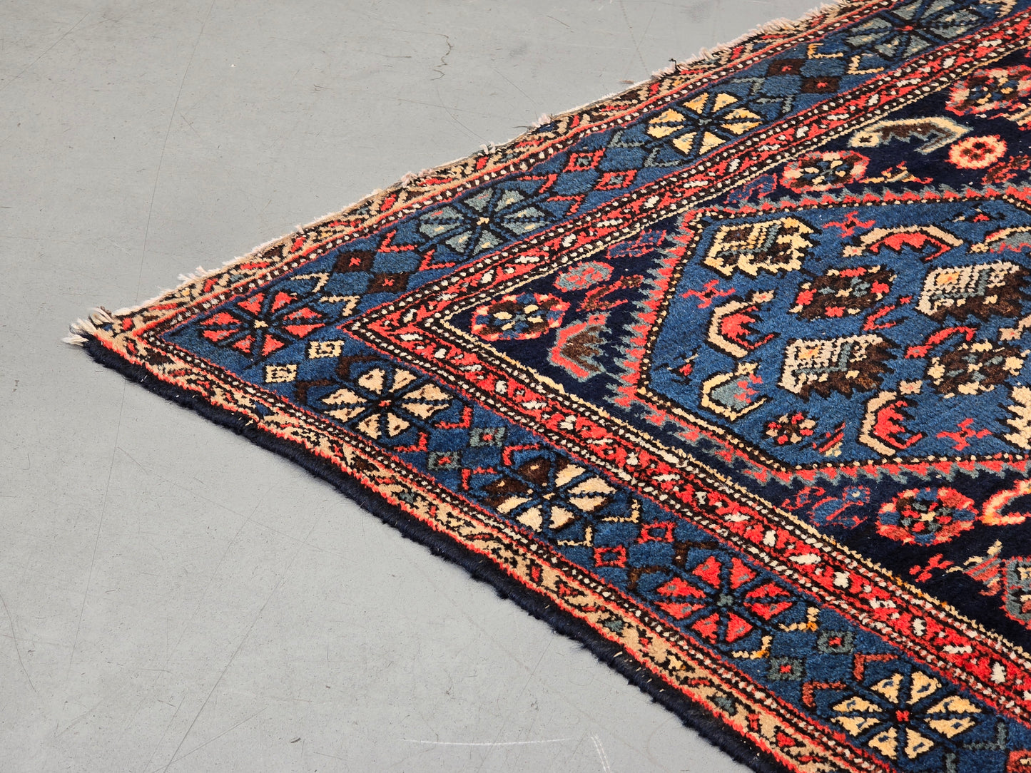 ORIENTTEPPICH ANTIK Perserteppich Wolle handgeknüpft 200x120 Vintage Boho