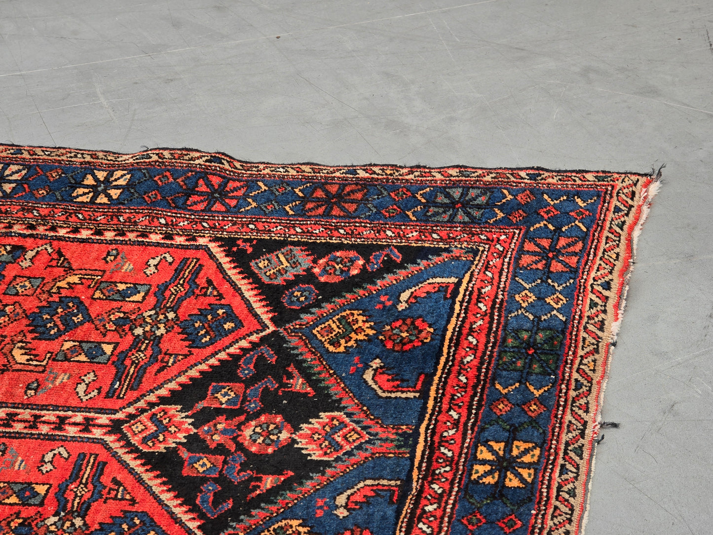 ORIENTTEPPICH ANTIK Perserteppich Wolle handgeknüpft 200x120 Vintage Boho