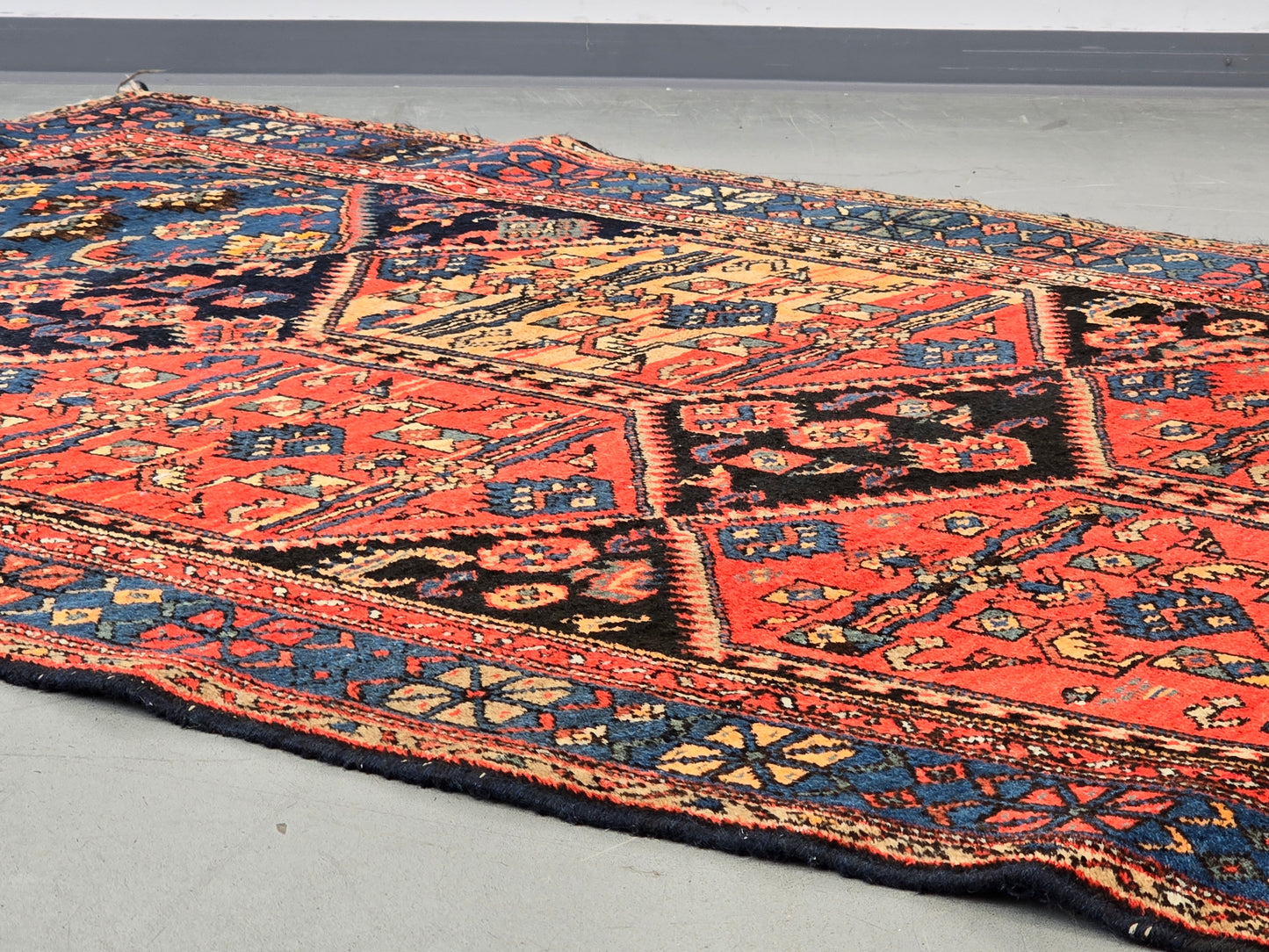 ORIENTTEPPICH ANTIK Perserteppich Wolle handgeknüpft 200x120 Vintage Boho