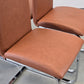DESIGN FREISCHWINGER Leder-Optik Braun Chrom Stühle hochwertig 6er Set Modern