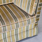 KNOLE SOFA Vintage 2-Sitzer Streifen Grün Samt Quasten Design Couch Klassiker