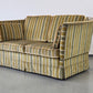 KNOLE SOFA Vintage 2-Sitzer Streifen Grün Samt Quasten Design Couch Klassiker