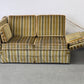 KNOLE SOFA Vintage 2-Sitzer Streifen Grün Samt Quasten Design Couch Klassiker