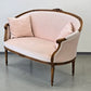 ANTIKES SOFA Rokoko Louis Seize Samt Rosa Couch Vintage Shabby Chic Barock
