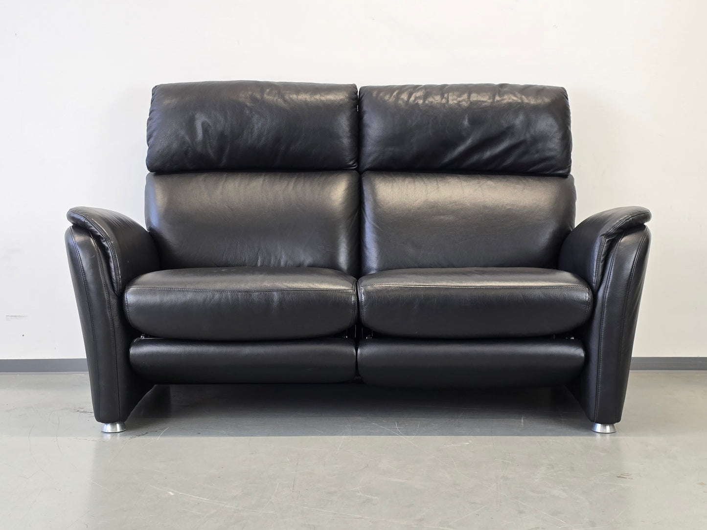 W.SCHILLIG LEDER Sofa Relaxfunktion Tv Sessel Leder-Couch schwarz verstellbar
