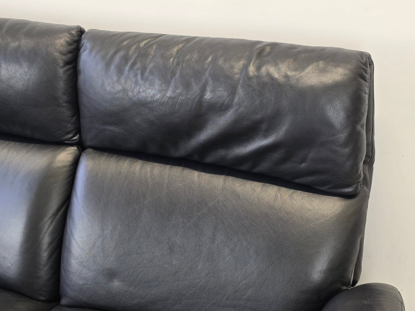 W.SCHILLIG LEDER Sofa Relaxfunktion Tv Sessel Leder-Couch schwarz verstellbar