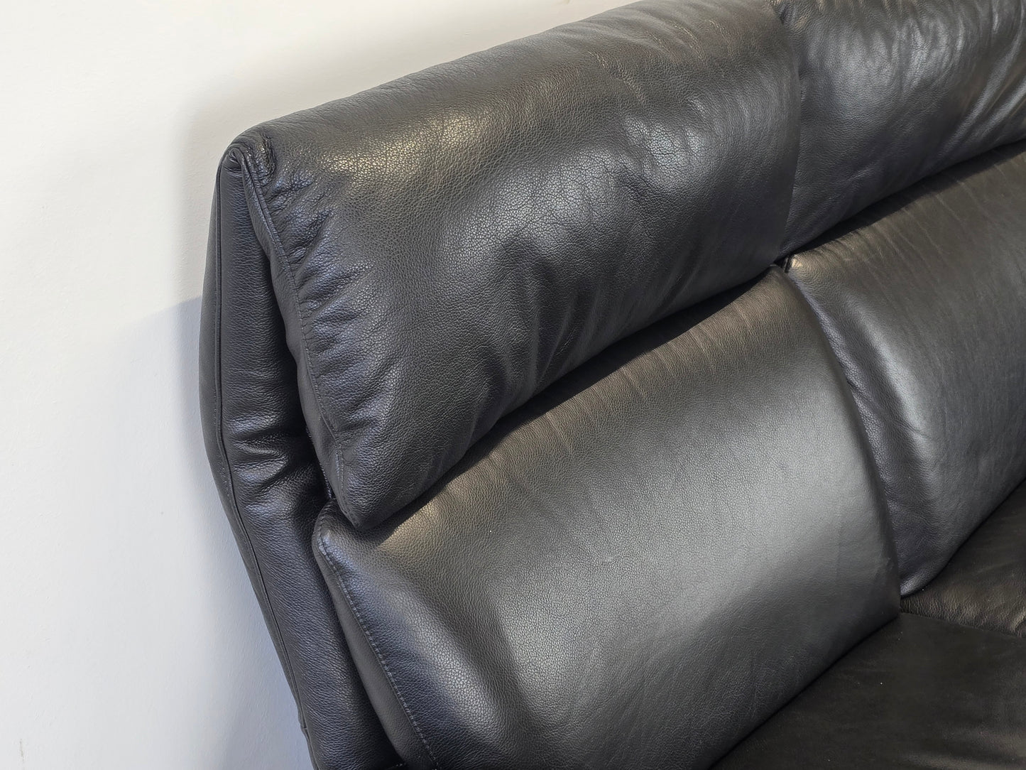 W.SCHILLIG LEDER Sofa Relaxfunktion Tv Sessel Leder-Couch schwarz verstellbar