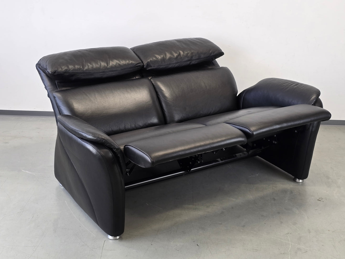 W.SCHILLIG LEDER Sofa Relaxfunktion Tv Sessel Leder-Couch schwarz verstellbar