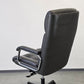 CHEF SESSEL Stuhl Schreibtisch Vintage Leder Bürostuhl Schwarz Italien Design 90er