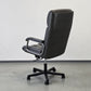 CHEF SESSEL Stuhl Schreibtisch Vintage Leder Bürostuhl Schwarz Italien Design 90er