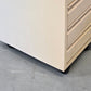 ROLLCONTAINER SCHRANK Metall Büro Vintage Werkstatt Industriestil Ablage Beige