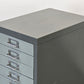 BISLEY SCHUBALDEN SCHRANK Metall Industrial Design Kommode Beistellschrank Grau