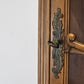 ANTIKER ECKSCHRANK Barock Vitrine Nussbaum Louis XV Schrank Vintage
