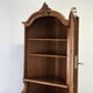 ANTIKER ECKSCHRANK Barock Vitrine Nussbaum Louis XV Schrank Vintage