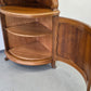 ANTIKER ECKSCHRANK Barock Vitrine Nussbaum Louis XV Schrank Vintage