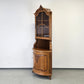 ANTIKER ECKSCHRANK Barock Vitrine Nussbaum Louis XV Schrank Vintage