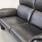 W.SCHILLIG LEDERSOFA Schwarz 2-Sitzer Designer Couch Leder Top Zustand AY4