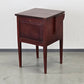 VINTAGE NACHTTISCH Beistelltisch Rot Gold Chinoiserie Antik Schränkchen Kommode