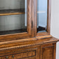 ANTIKER VITRINENSSCHRANK Bücherschrank Schrank Massivholz Vintage Wurzelholz Optik