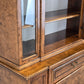 ANTIKER VITRINENSSCHRANK Bücherschrank Schrank Massivholz Vintage Wurzelholz Optik