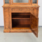 ANTIKER VITRINENSSCHRANK Bücherschrank Schrank Massivholz Vintage Wurzelholz Optik