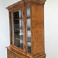 ANTIKER VITRINENSSCHRANK Bücherschrank Schrank Massivholz Vintage Wurzelholz Optik