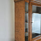 ANTIKER VITRINENSSCHRANK Bücherschrank Schrank Massivholz Vintage Wurzelholz Optik